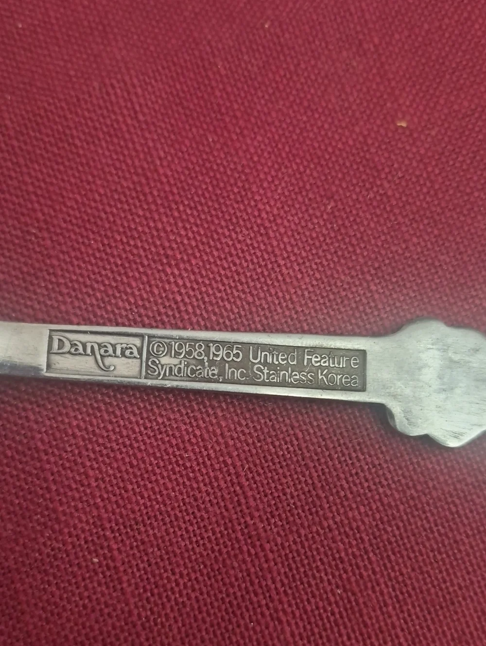 Snoopy Stainless Steel Kids Fork - Silver